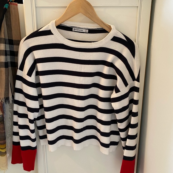 Stradivarius Crew & Scoop Neck Long Sleeve Sweater - Picture 2 of 7